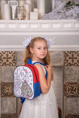 Лесная сказка, рюкзак - раскраска 