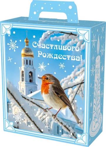 Рождественский подарок, 15,5*7*19(+3,5)см, с видеоанимацией 