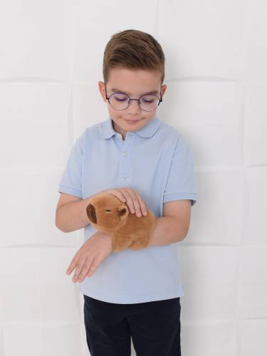 Капибара, плюшевая игрушка-браслет на руку 