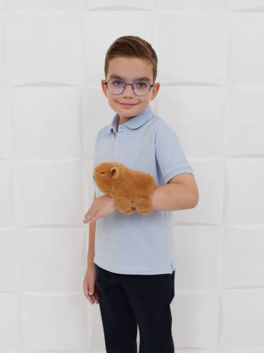 Капибара, плюшевая игрушка-браслет на руку 