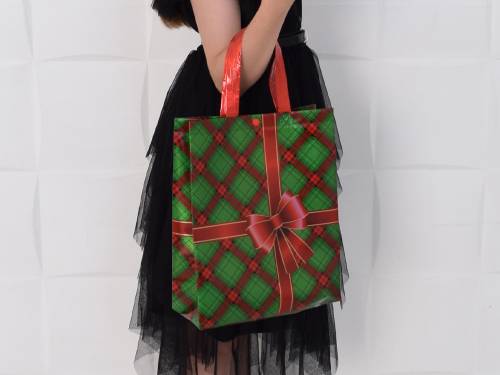 М-881, металлизированная ткань, голографический пакет с кнопкой 