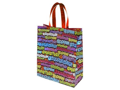 М-880, металлизированная ткань, голографический пакет с кнопкой 