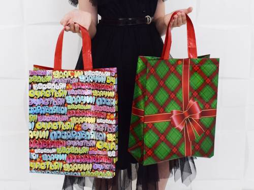 М-881, металлизированная ткань, голографический пакет с кнопкой 