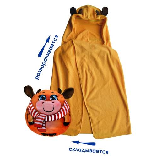 Крош, плед-трансформер с капюшоном 