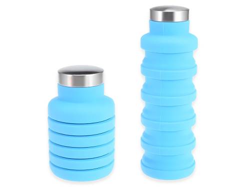 Бутылочка для воды, складная, силикон