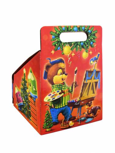 Подарок юному художнику, раскраска и цветные карандаши внутри, ост. 57шт 