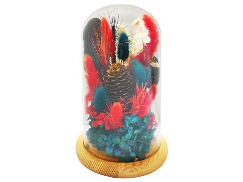 Букет в колбе «Новогодний» из натуральных сухоцветов